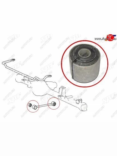 Сайлентблок Toyota 4Runner 89-95  Hilux Surf 89-95 (Перед) SAT ST-48725-35010
