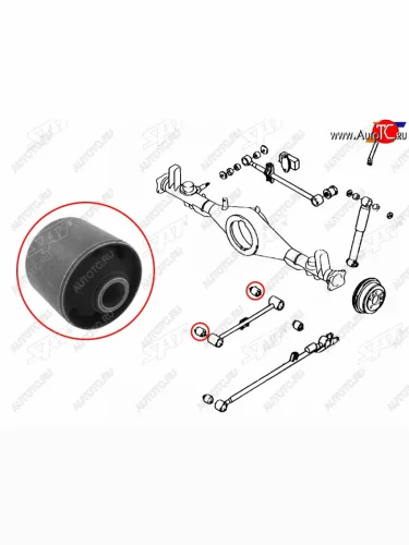 Сайлентблок Daihatsu Terios 97-06  Toyota Cami 99-06 SAT ST-48725-87402