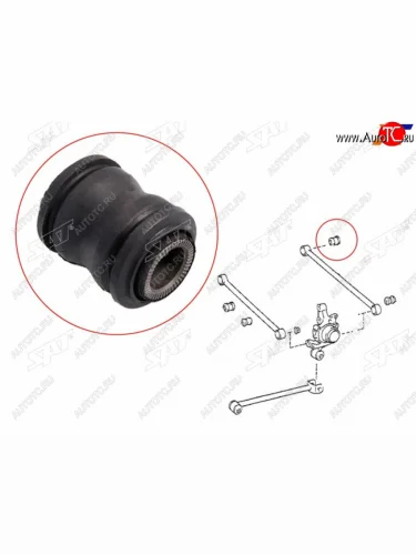 Сайлентблок Toyota Caldina (T190) 92-02  Harrier (XU10,XU30) 97-13  Lexus RX 03-09  Toyota Carina SAT ST-48725-48010
