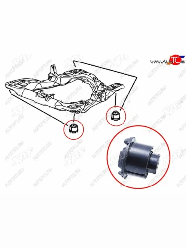 Сайлентблок Honda Accord 08-13  Acura TSX 08-14  Honda Crosstour 09-16 SAT ST-50260-TA0-A01