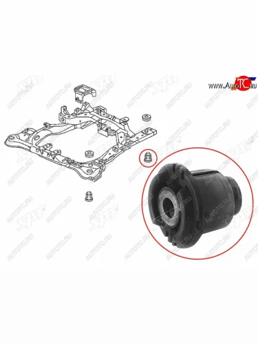 Сайлентблок Honda Accord 02-08  Odyssey 03-13  Acura TSX 03-08  Honda Elysion 04-13 SAT ST-50270-SEA-E01
