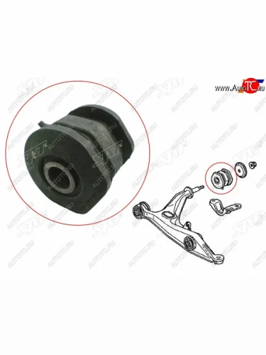 Сайлентблок Honda Civic 95-00  Civic Ferio 95-00  CR-V 95-01  Stepwgn 96-05 (Перед) SAT ST-51391-S04-005