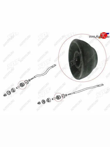 Сайлентблок Honda Accord 93-03  Odyssey 98-04  Avancier 99-03  Inspire 98-03 (Перед) SAT ST-51381-S84-A01