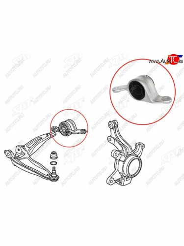 Сайлентблок Honda Civic 05-12  Civic USA 05-08 (Слева) SAT ST-51396-SMG-E03