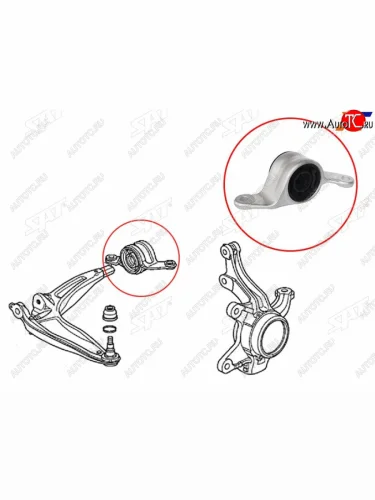 Сайлентблок Honda Civic 05-12  Civic USA 05-08 (Справа) SAT ST-51395-SMG-E03