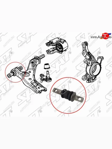 Сайлентблок Honda CR-V 11-18 SAT ST-51392-T0T-H01
