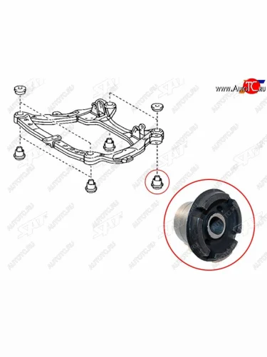 Сайлентблок Toyota Camry (XV30) 01-06  Harrier (XU30) 03-13  Daihatsu Altis 01-05  Lexus ES 03-06 SAT ST-52217-28010