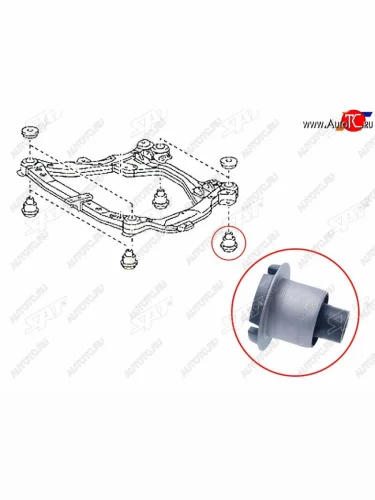 Сайлентблок Toyota Camry (XV40,XV50) 06-21  Lexus ES 06-18  Toyota Avalon 04-12  Camry UAEUSA 06 SAT ST-52217-33020