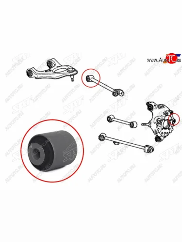 Сайлентблок Honda Accord 08-16 (Справа=Слева) SAT ST-52355-TA0-J00B