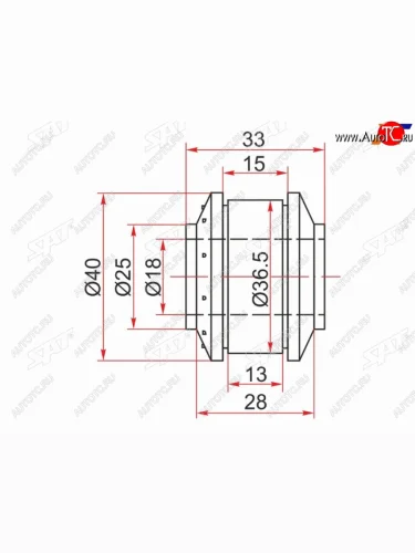 Сайлентблок Honda HR-V 98-07  Logo 96-01 (Зад) SAT ST-52362-SF4-003