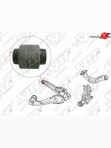 Сайлентблок Honda Civic 00-12  Civic Ferio 00-05  CR-V 01-06  Odyssey 01-10 (Снизу Зад) SAT ST-52364-S5A-004