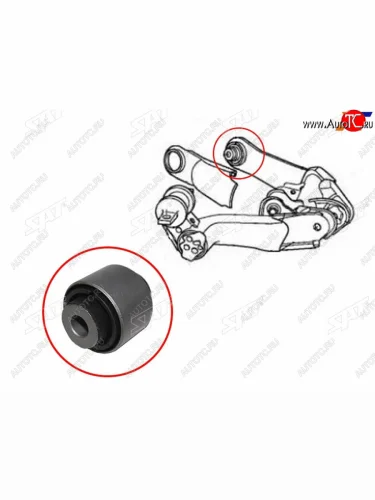 Сайлентблок Honda Civic 11-15  CR-V 06-18  Edix 04-09  FR-V 05-09 SAT ST-52370-SWA-A01-BR