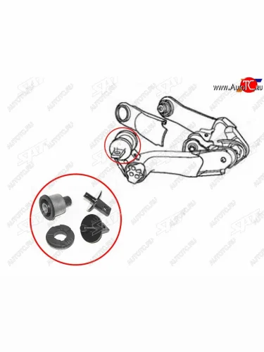 Сайлентблок Honda Civic 11-15  CR-V 06-18  Edix 04-09  FR-V 05-09 SAT ST-52370-SWA-A01-BF
