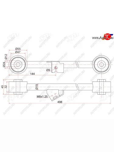 Тяга задняя продольная нижняя HONDA HR-V RH SAT ST-52370-S2H-000