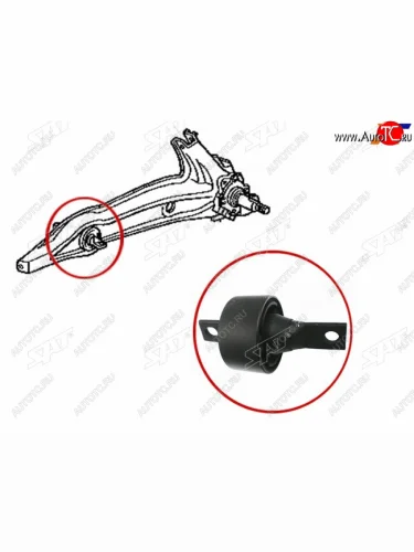 Сайлентблок Honda Civic 87-00  Civic Ferio 91-00  CR-V 95-01  Acura MDX 00-06  Honda Civic EURO SAT ST-52370-SH3-G70