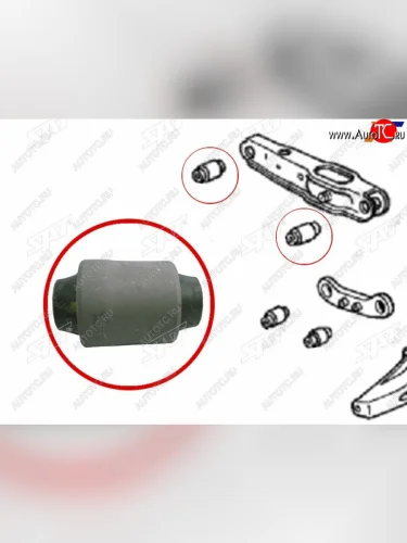 Сайлентблок заднего нижнего поперечного рычага FR=RR HONDA CIVICFERIODOMANICR-VORTHIA 88-02      SAT ST-52365-SH3-014