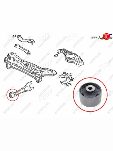 Сайлентблок Honda Accord 02-08 SAT ST-52372-SED-000B