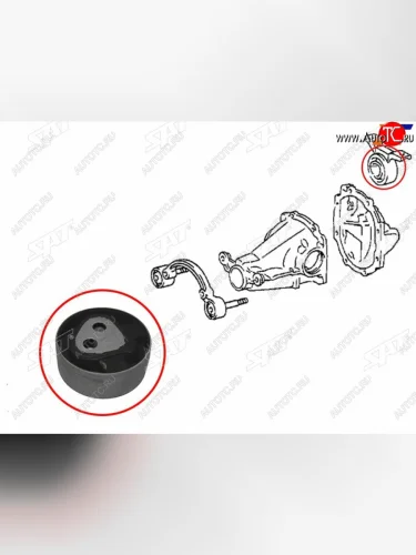 Сайлентблок Toyota RAV4 (XA10,CA20) 94-05 SAT ST-52380-42082B