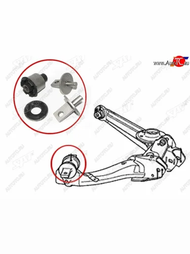 Сайлентблок заднего нижнего рычага передний HONDA STREAM 06-14CIVIC 06-15 SAT ST-52371-SMA-040BF