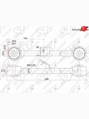 Тяга задняя продольная нижняя HONDA HR-V LH SAT ST-52380-S2H-000