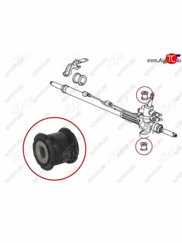 Втулка рулевой рейки Honda Accord 02-08  Odyssey 98-04  Stepwgn 01-05  Acura MDX 00-06  TSX 03-0 SAT ST-53685-SDA-A01B
