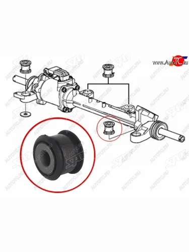 Втулка рулевой рейки Honda Accord 08-13 SAT ST-53685-TL0-G01B