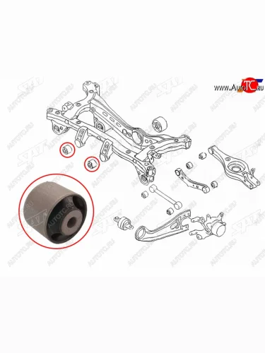 Сайлентблок заднего редуктора передний HYUNDAI TUCSON 15-SANTA FE 06-KIA SPORTAGE 15-              SAT ST-53912-2E200