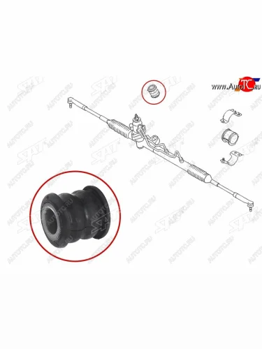 Втулка рулевой рейки Nissan AD 99-02  Almera 00-06  Sunny 98-04  Wingroad 99-05 SAT ST-54444-6M000B