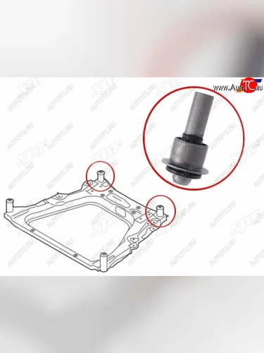 Сайлентблок Nissan Juke 10-20  Qashqai 06-13  X-Trail 07-15  Dualis 07-14  Renault Koleos 08-16 SAT ST-54467-JD00A