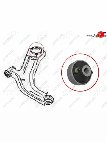Сайлентблок Nissan AD 06-16  Juke 10-20  Leaf 09-17  March 02-10  Infiniti JX35 12-14  QX60 14- SAT ST-54570-ED50A