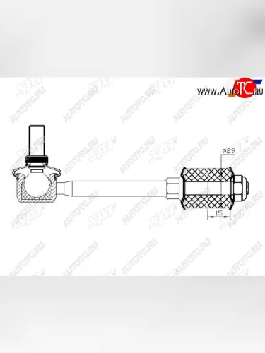 Тяга стабилизатора переднего TOYOTA HIACEREGIUSACENISSAN PATROLSAFARI 97- LH=RH SAT ST-54618-VC300