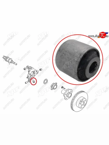 Сайлентблок Nissan Murano 07-22  Teana 03-14  Toyota Crown 95-07  Mark II (X90,X100,X110) 92-04  SAT ST-55148-AL500
