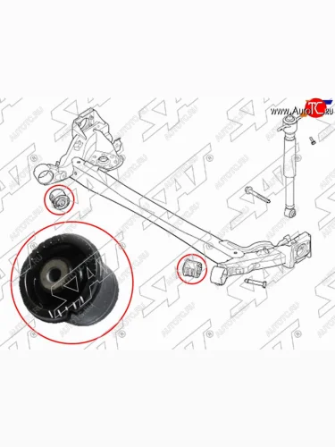 Сайлентблок Hyundai Solaris 17-20  Kia Rio 16-20  Rio X-Line 17-20 SAT ST-55160-H8000