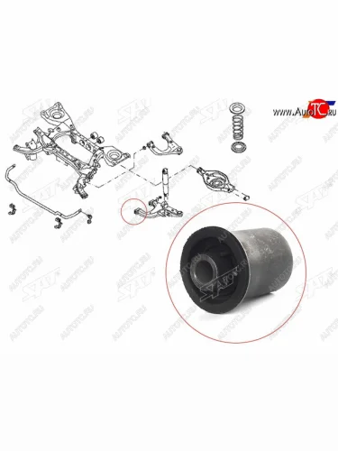 Сайлентблок RR нижнего рычага передний NISSAN PATHFINDER 2005-2014 SAT ST-551A1-EB31A-BU2