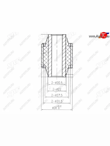 Сайленблок задней цапфы NISSAN TEANA 31MAXIMACIMA SAT ST-55157-AR000