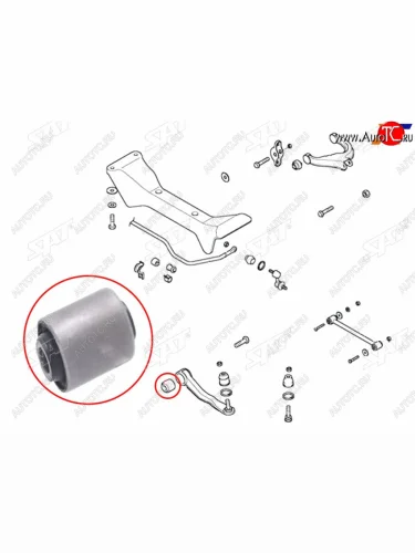 Сайлентблок Hyundai Sonata 98-13  Kia Magentis 03-06  Opirus 03-06 SAT ST-55215-38000