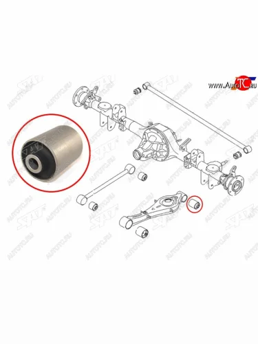 Сайлентблок Hyundai Grand Starex 07-22  H1 07-22  Starex 07-17 SAT ST-55217-4H000