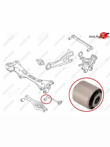 Сайлентблок заднего поперечного рычага с шаровой HYUNDAI IX35TUCSONKIA SPORTAGE 10- SAT ST-55256-1H000