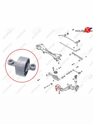 Сайлентблок Hyundai ix35 09-15  Tucson 09-15  Kia Sportage 10-16 (Слева) SAT ST-55274-3W000