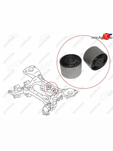 Сайлентблок крепления редуктора (комплект) NISSAN PATROL 62 10- SAT ST-55400-1LB0A