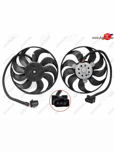 Вентилятор радиатора с мотором AUDI A3 96-03SKODA FABIA  99-07OCTAVIA  96-10VOLKSWAGEN  97-02 SAT ST-59-0011