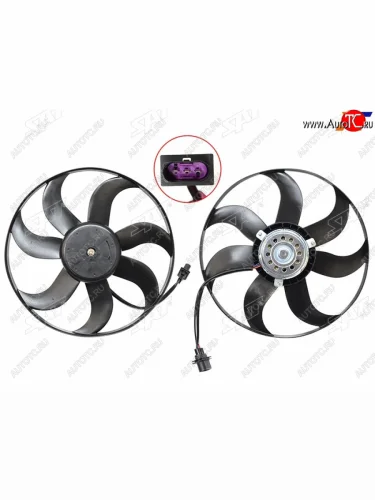 Вентилятор радиатора VOLKSWAGEN POLO SEDAN 10-SEAT IBIZA 08-SKODA FABIAROOMSTER 10- SAT ST-59-0043