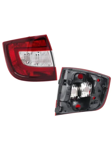 Фонарь задний Skoda Rapid 12-20 (Слева темно-красный) SAT ST-665-1926L-DR