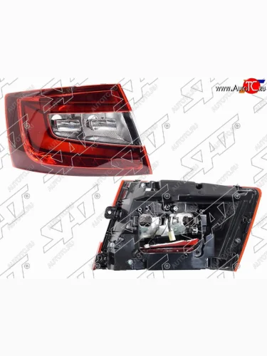 Фонарь задний Skoda Octavia 16-20 (Слева LED 4D SED) SAT ST-665-1940LDL