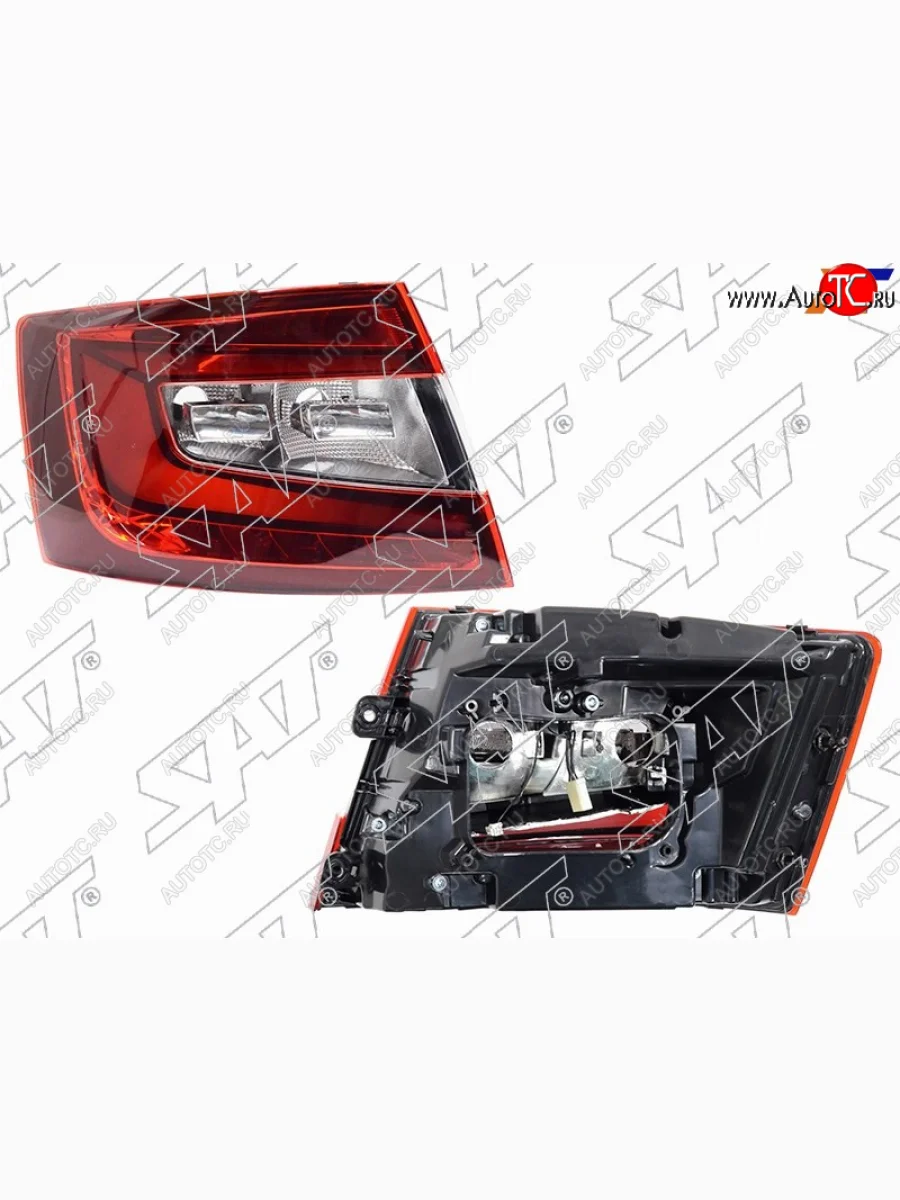 Фонарь задний Skoda Octavia 16-20 (Слева LED 4D SED) SAT ST-665-1940LDL  в Воронеже Воронежской области
