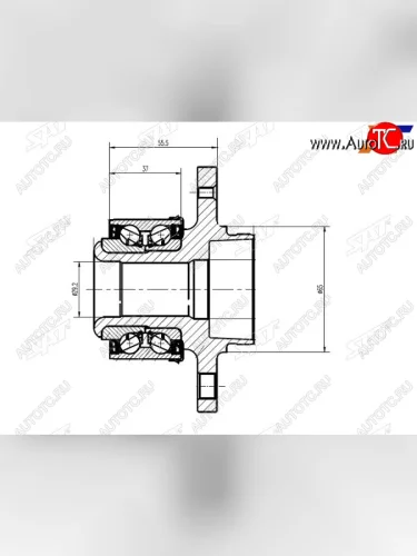 Ступичный узел перед AUDI A1A2SKODA FABIAVW POLO 02- SAT ST-6R0407621A