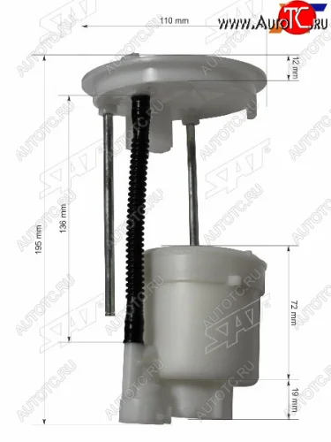 Фильтр топливный погружной TOYOTA CAMRY 2ARFE1AZFE 11- SAT ST-77024-33090