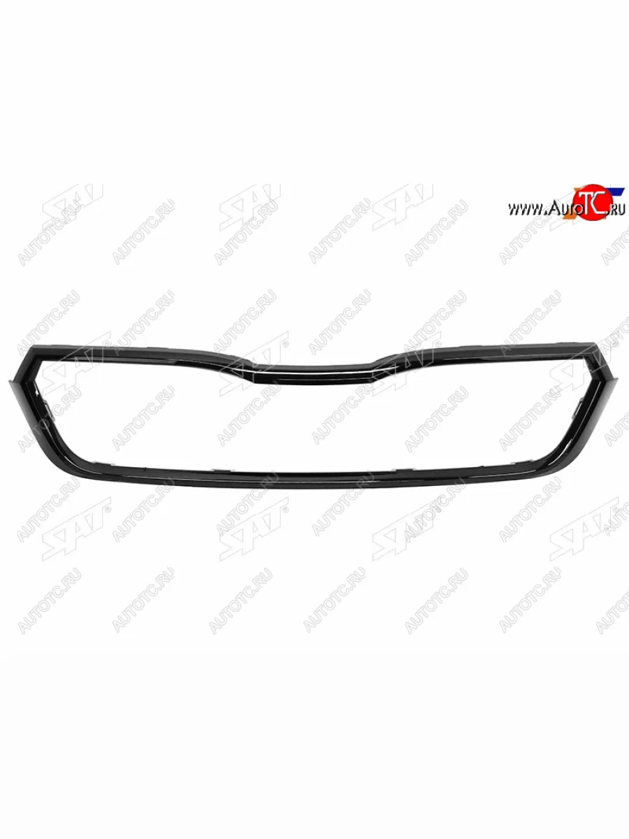 Молдинг решетки SAT Skoda Rapid MK2 хэтчбэк 5 дв. рестайлинг (2019-2024) (черный)  в Перми Пермском крае