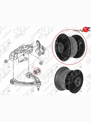 Сайлентблок Audi Q7 05-15  Volkswagen Touareg 02-18  Porsche Cayenne 02-10  Panamera 09-16 SAT ST-7L0407077