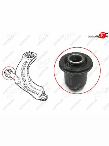 Сайлентблок Renault Clio 12-16  Kangoo 08-16  Megane 02-09  Scenic 03-09 SAT ST-8200255761BF